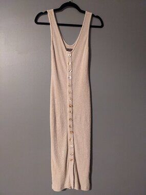 Enza costa terry knit cardigan dress